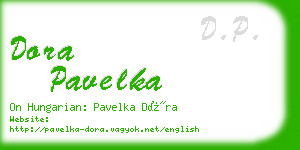 dora pavelka business card